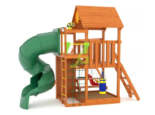 Детская площадка IgraGrad Крафт Pro 3 с трубой