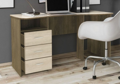 Стол компьютерный ВИСТ СН-110.09 дуб экспрессив песочный бронзовый 