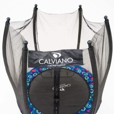 Батут с защитной сеткой Calviano 140 см 4,5ft OUTSIDE master smile