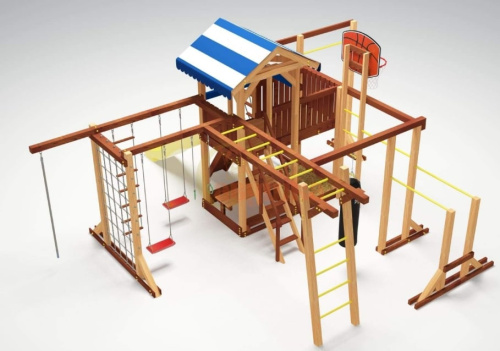 Детская спортивная площадка для дачи Савушка 4 Cезона 10