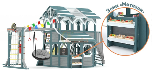 Детский игровой комплекс для дачи Савушка PlayHouse-4