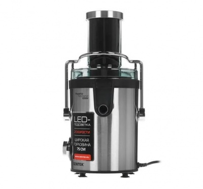 Соковыжималка Centek CT-1215 черный сталь