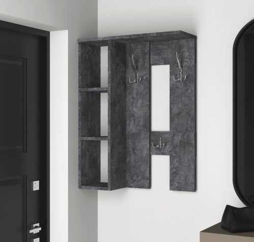 Вешалка настенная Артём-Мебель СН-100.44 бетон спаркс 