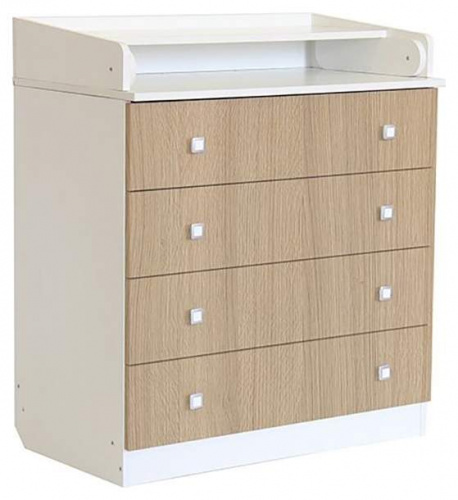 Комод Polini Kids Simple 1880 белый/ваниль 