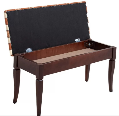 Банкетка Вивальди М коричневый полоса средне-коричневый 