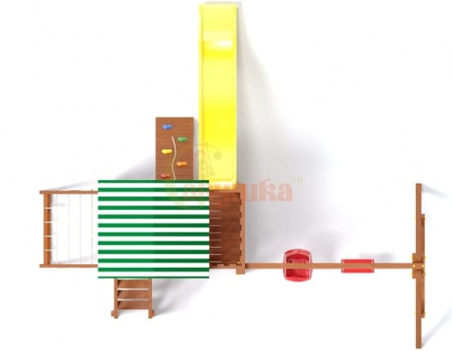 Детская спортивная площадка для дачи Савушка Мастер 2 Махагон Plus