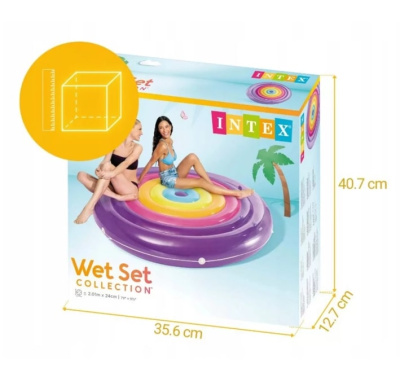 Надувной матрас-остров Радужная фиеста Intex 57285EU