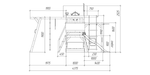Детская площадка для дачи Савушка TooSun 14 синий