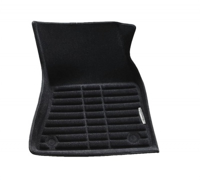 Коврики салона текст.BMW X5 F15 2014- 3D Pradar с бортиком черные (с металлическим подпятником)