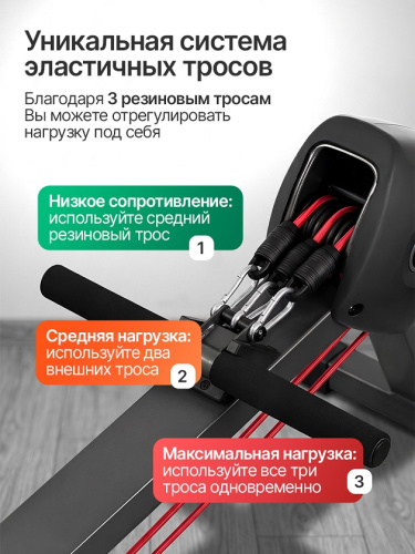 Гребной тренажер DFC Bodycoach с резиновыми тросами