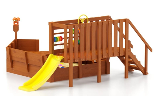 Игровой комплекс для дачи Песочный дворик Савушка-4