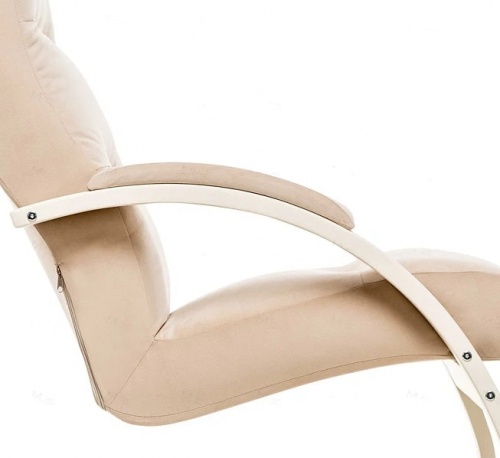 Кресло-качалка Leset Милано слоновая кость Velur V18
