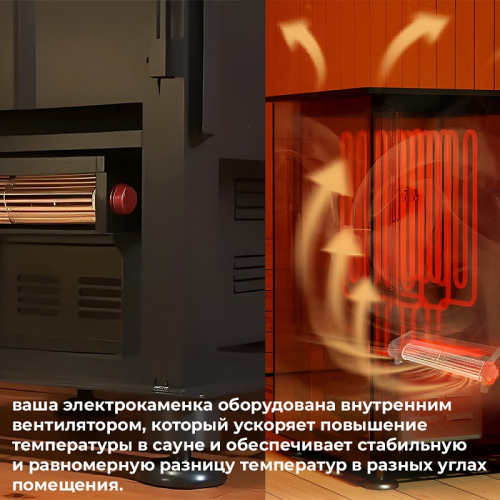 Электрокаменка EVEREST BLACK CRYSTAL S60