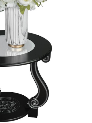 Стол журнальный Грация С на колесах венге серебро 