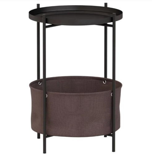 Стол журнальный Элдей коричневый чёрный 