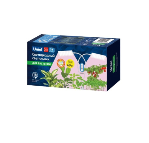 Светильник для растений Uniel ULT-P37-24W/SPLE/TM/60 IP40 White Twin / UL-00011829
