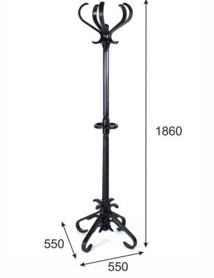 Вешалка напольная В 10Н венге 