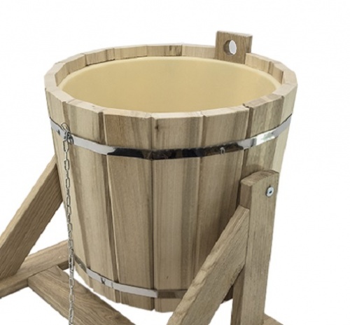 Обливное устройство 16л с пластиковой вставкой ДУБ МД-60