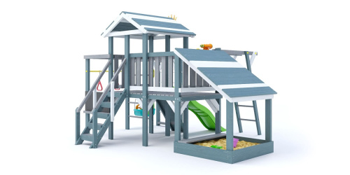 Детская спортивная площадка для дачи Савушка Baby Play 13 Индиго