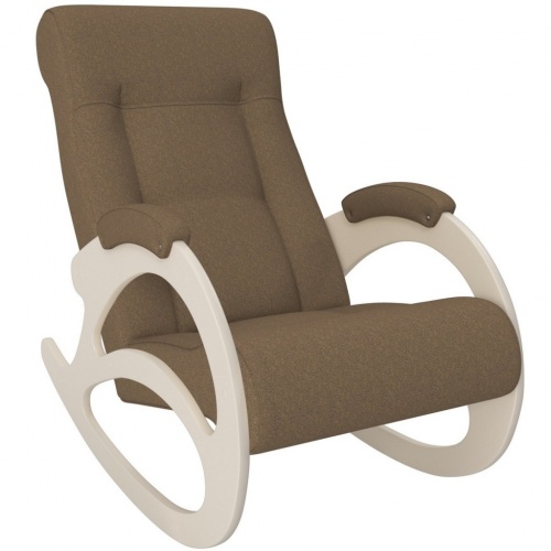 Кресло-качалка модель 4 б/л Мальта 17 сливочный
