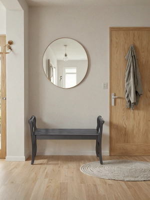 Скамья с подлокотниками Массив венге 