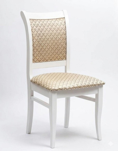 Стул МДК-265 Роми Эмаль белая Лорд бежевый 