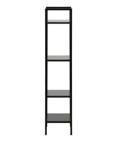Стеллаж Leset Стилвуд 14 узкий 4 полки черный 