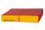 Мат № 11 100 x 100 x 10 складной 4 сложения Perfetto Sport красно-жёлтый