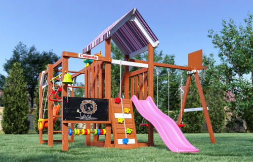 Детская площадка для дачи Савушка TooSun 12 розовый