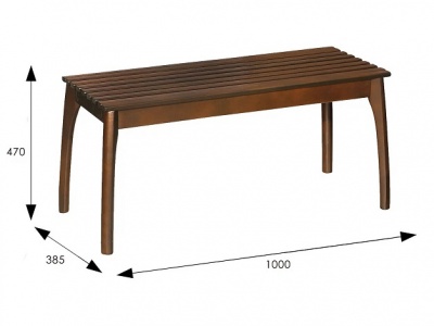 Скамья для прихожей Массив орех