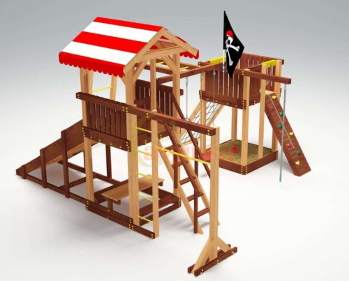 Детская спортивная площадка для дачи Савушка 4 Cезона 8