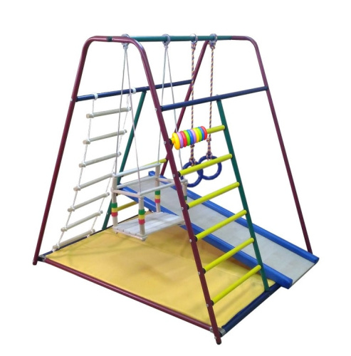 Детский игровой комплекс Вертикаль Веселый Малыш MINI горка мягкий бортик