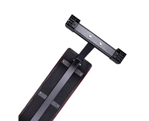 Скамья прямая AMETIST 97 чёрно красный