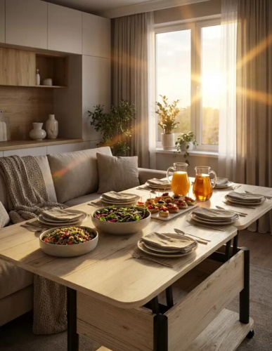 Стол-трансформер Джокер гаскон пайн светлый черный 