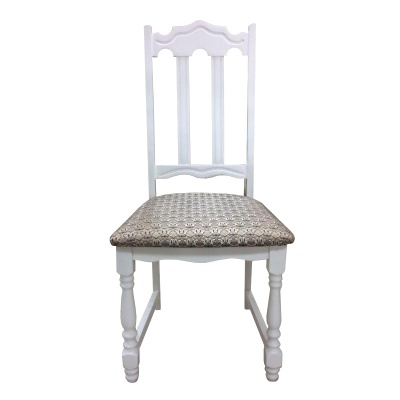 Стул МД-243.1 Береза Эмаль белая Жаккард лоди 29/2 