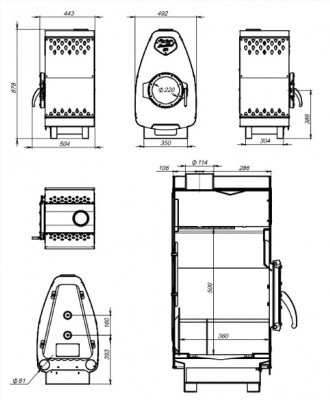 Печь отопительная Stoker Nautilus 150