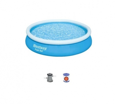 Надувной бассейн Bestway Fast Set 57274 с фильтр-насосом