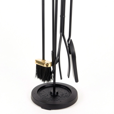 Набор каминный EVEREST K82-PB латунь черный