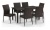 Комплект мебели T256A YC379A-W53 Brown (6+1)