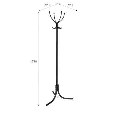 Вешалка напольная М 3 черный 