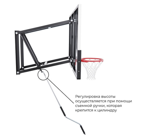 Баскетбольный щит DFC стекло 6 мм 136 х 80 см