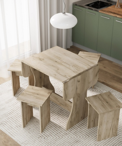 Обеденная группа Остин СН-130 дуб крафт серый 