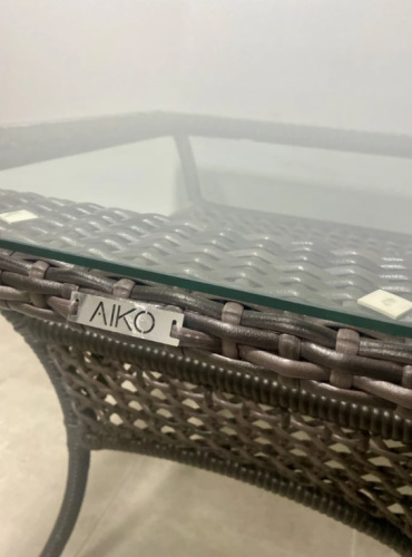 Стол обеденный квадратный DECO 90х90 серо-коричневый