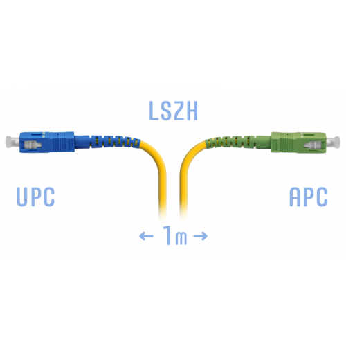 ОПТИЧЕСКИЙ ШНУР (ПАТЧ-КОРД) 1М SC/UPC-SC/APC SM-SX