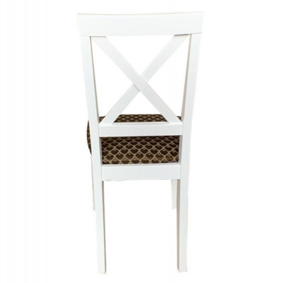 Стул Кристофер МДК-63 Эмаль белая Нота браун 