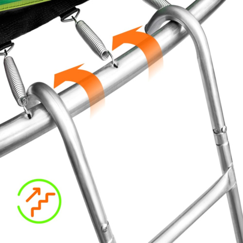 Батут ALPIN SKY ASK-312 с защитной сеткой и лестницей