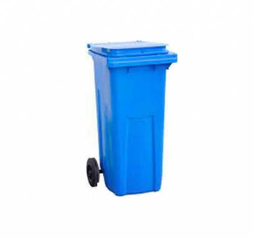 Контейнер для мусора Эдванс 120л с крышкой синий