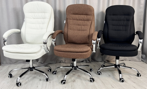 Кресло с регулировкой высоты Calviano VIP Masserano Коричневая ткань 