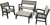 Комплект мебели MONTERO WLF Bench set (диван, 2 кресла, столик), серый