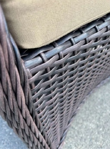 Садовое кресло AMARANT коричневый с бежевой подушкой